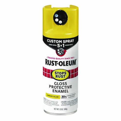 Rust-Oleum® Stops Rust 5-in-1 Spray Paint, Gloss Sunburst Yellow, 12 oz Aerosol Can