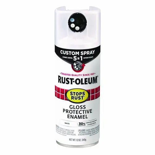 Rust-Oleum® Stops Rust 5-in-1 Spray Paint, Gloss White, 12 oz Aerosol Can