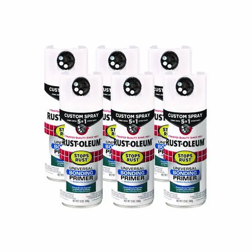 Rust-Oleum® Stops Rust 5-in-1 Spray Paint, White, 12 oz Aerosol Can, 6/Carton