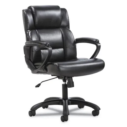 Sadie™ Mid-Back Executive Chair, Supports Up to 225 lb, 19" to 23" Seat Height, Black