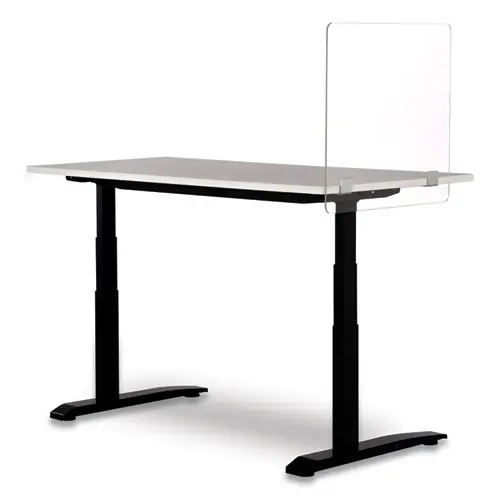 Safco® 7515 Series Wellness Panel, Acrylic, Clear, 23.5 x 2.5 x 23.5