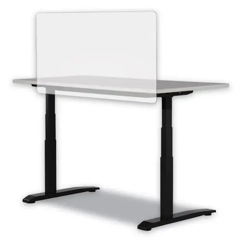 Safco® 7516 Series Wellness Panel, Acrylic, Frosted, 47.5" x 2.5" x 23.5"