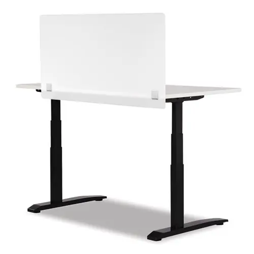 Safco® 7516 Series Wellness Panel, Acrylic, White, 47.5" x 2.5" x 23.5"