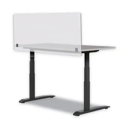 Safco® 7517 Series Wellness Panel, Acrylic, Frosted, 59.5" x 2.5" x 23.5"