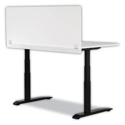 Safco® 7517 Series Wellness Panel, Acrylic Barrier, White, 59.5" x 2.5" x 23.5"