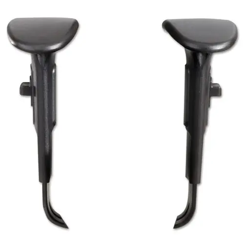 Safco® Adjustable T-Pad Arms for Safco Alday and Vue Series Task Chairs and Stools, Black, 2/Set