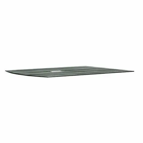 Safco® Medina Conference Table Top Half-Section, Rectangular, 48" x 60", Gray Steel