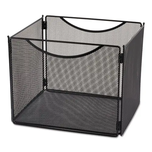 Safco® Onyx Desktop Box File, Letter Files, 12.5" x 11" x 10", Black