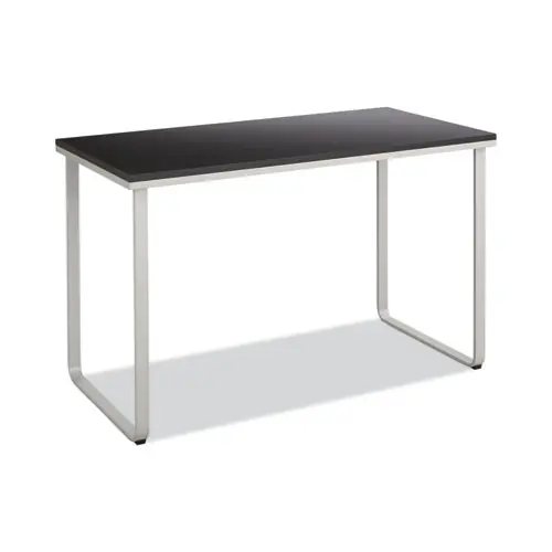 Safco® Steel Desk, Black/Silver, 47.25"W x 24"D x 28.75"H