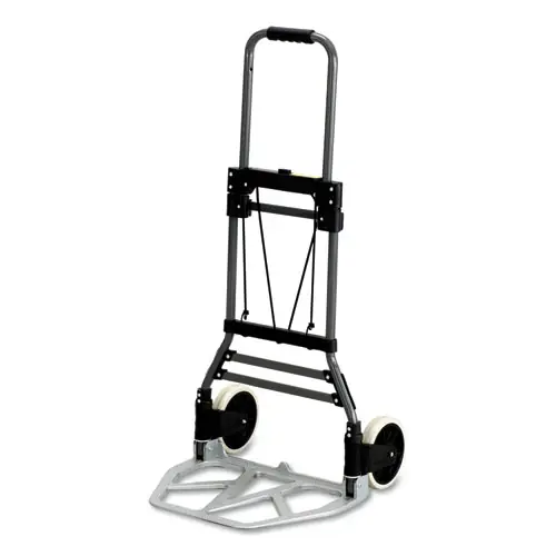 Safco® Stow-Away Collapsible Medium Hand Truck, 275 lb Capacity, Aluminum