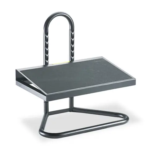 Safco® Task Master Adjustable Height Footrest, Black