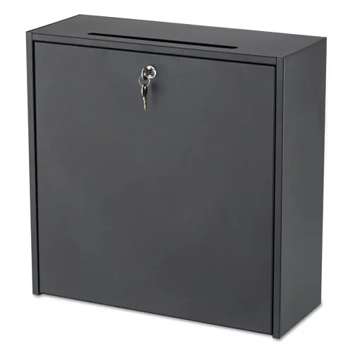 Safco® Wall-Mountable Interoffice Mailbox, Black