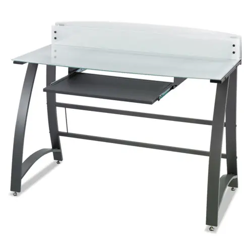 Safco® Xpressions 47" Computer Desk, Frosted/Black