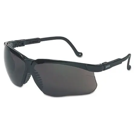 Safety Glasses, Black/Gray, Plastic