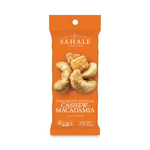 Sahale Snacks® Glazed Mixes, Tangerine Vanilla, 1.5 oz Pouch, 18/Carton