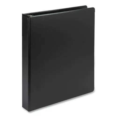 Samsill® Biobased Round Ring Binder, 3 Rings, 1" Capacity, 11 x 8.5, Black