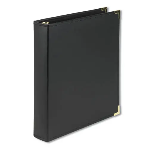 Samsill® Classic Collection Ring Binder, 3 Rings, 1.5" Capacity, 11 x 8.5, Black