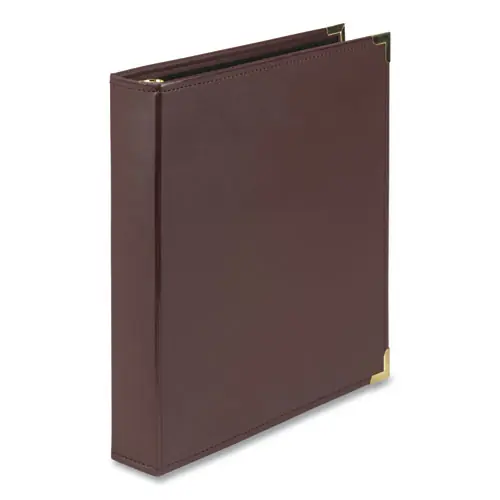 Samsill® Classic Collection Ring Binder, 3 Rings, 1.5" Capacity, 11 x 8.5, Burgundy
