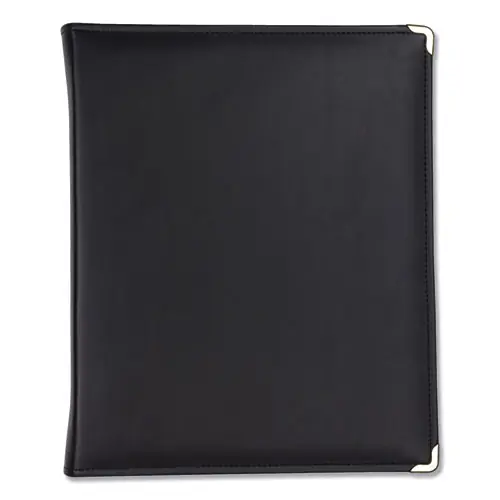 Samsill® Classic Collection Zipper Ring Binder, 3 Rings, 1.5" Capacity, Black