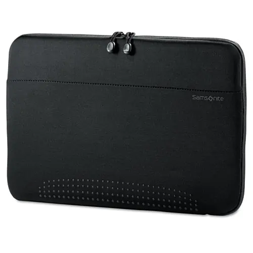 Samsonite® Aramon Laptop Sleeve, Black, Neoprene, Fits Devices Up to 15.6"