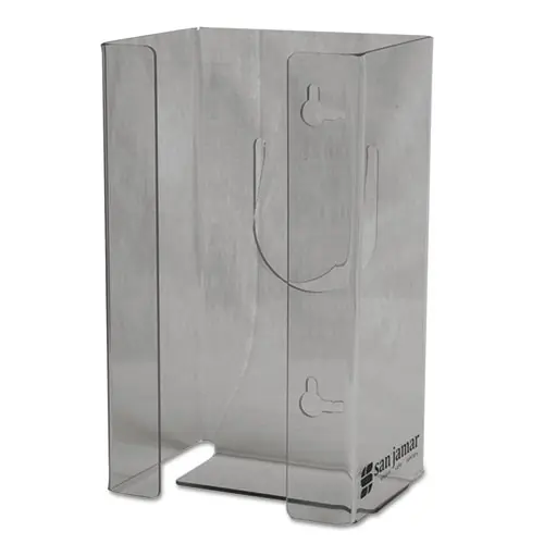 San Jamar® Clear Plexiglas Disposable Glove Dispenser, Single-Box, Clear