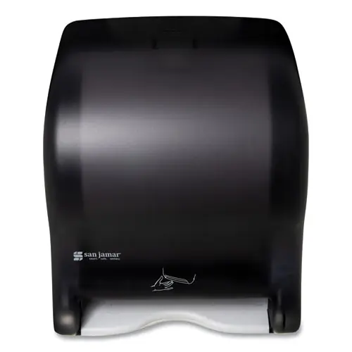 San Jamar® Smart Essence Electronic Roll Towel Dispenser, Black