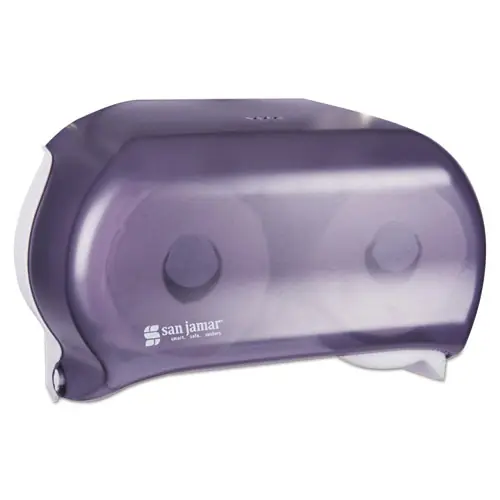 San Jamar® VersaTwin Tissue Dispenser, Classic, Transparent Black Pearl
