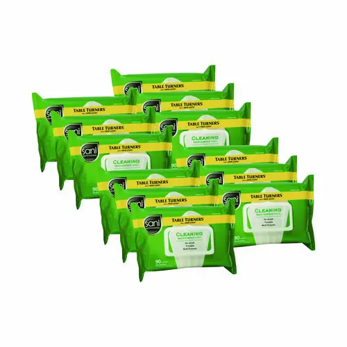Sani Professional® Multi-Surface Cleaning Wipes, Fresh Scent, White, 90 Wipes/Pack, 12 Packs/Carton