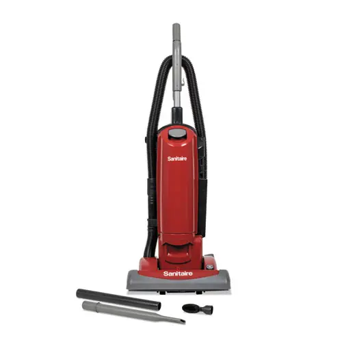 Sanitaire® FORCE QuietClean Upright Vacuum SC5815D, 15" Cleaning Path, Red