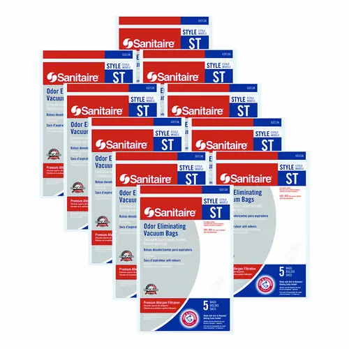 Sanitaire® Style ST Disposable Vacuum Bags for SC600 and SC800 Series, 5/Pack, 10 Packs/Carton