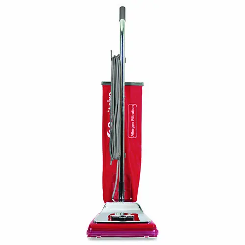 Sanitaire® TRADITION Upright Vacuum SC888K, Chrome/Red, 12" Path