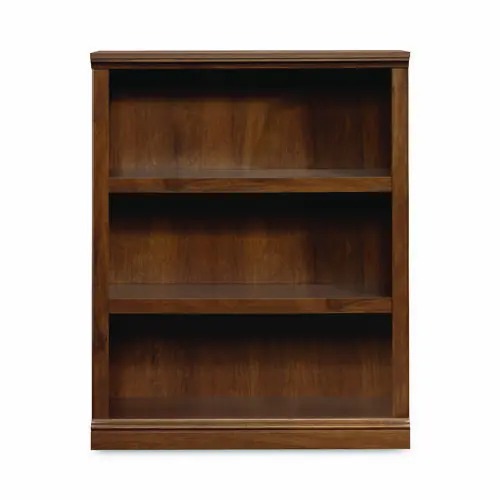 Sauder® Select Collection Bookcase, Three-Shelf, Oiled Brown