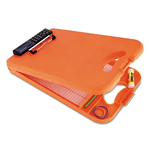 Saunders DeskMate II with Calculator, Hi-Vis Orange