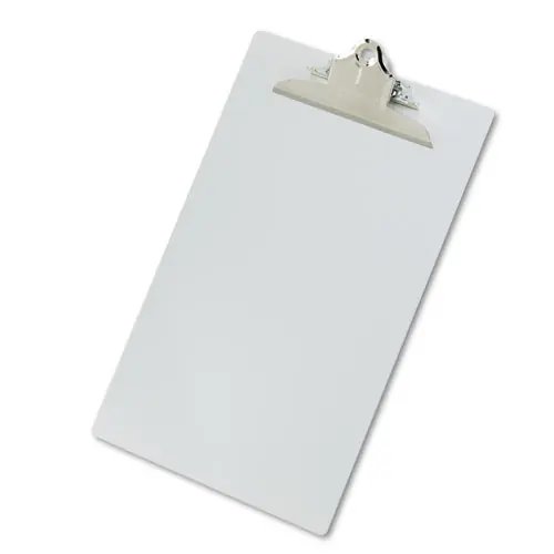 Saunders Recycled Aluminum Clipboard with High-Capacity Clip, Silver
