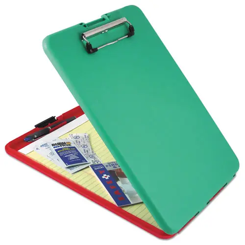 Saunders SlimMate Show2Know Safety Organizer, Red/Green, 0.5" Clip Capacity