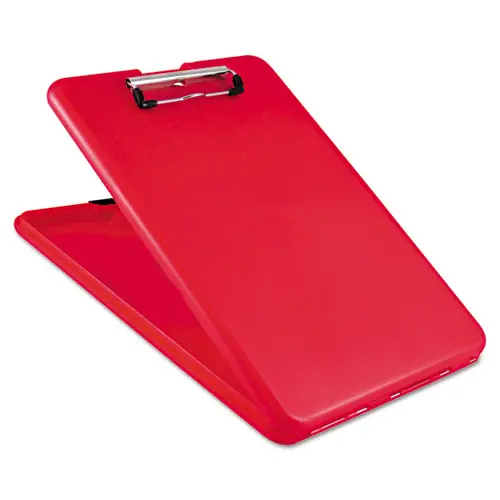 Saunders SlimMate Storage Clipboard, Red