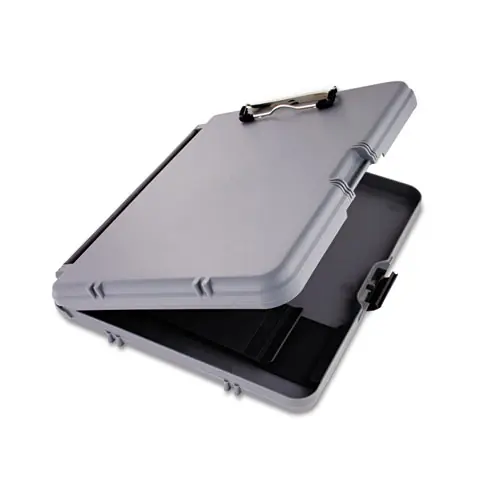 Saunders WorkMate Storage Clipboard, 0.5" Clip Capacity, Holds 8.5 x 11 Sheets, Charcoal/Gray