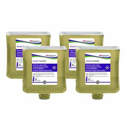 SC Johnson Professional® Kresto Classic Heavy Duty Hand Cleaner Manual Cartridge Refill, 2 L, 4/Carton