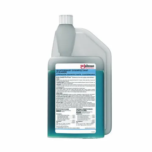 SC Johnson Professional® Quaternary Disinfectant Cleaner, 32 oz Bottle, 6/Carton