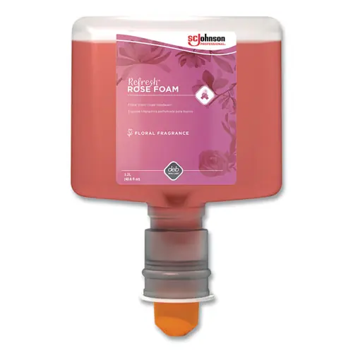 SC Johnson Professional® Refresh Foaming Hand Soap Refill, Rose Scent, 1.2 L, 3/Carton