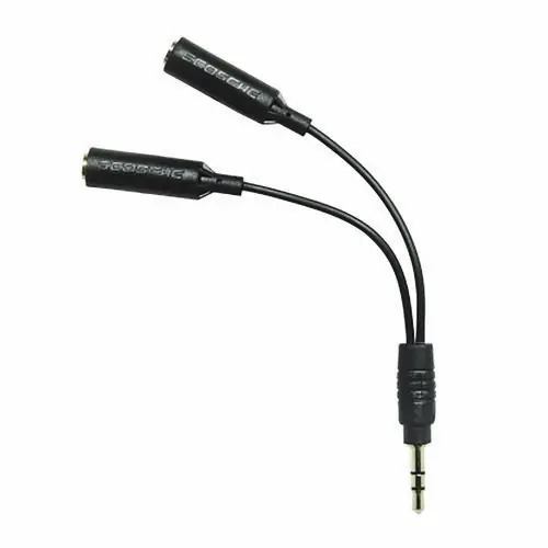 Scosche® TuneShare 3.5 mm to 3.5 mm Audio Splitter, Black