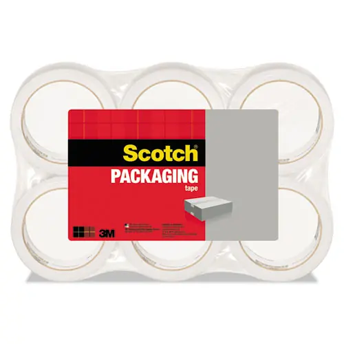 Scotch® 3350 General Purpose Packaging Tape, Clear, 1.88" x 109 yds, 6 Rolls