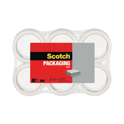 Scotch® 3350 General Purpose Packaging Tape, 3" Core, 1.88" x 54.6 yds, Clear, 6/Pack