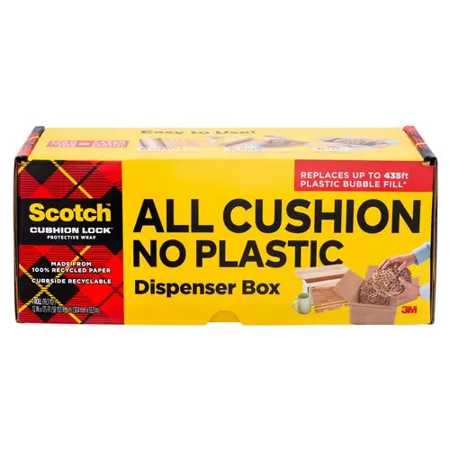 Scotch™ Cushion Lock Protective Wrap, 12" x 150 ft, Brown