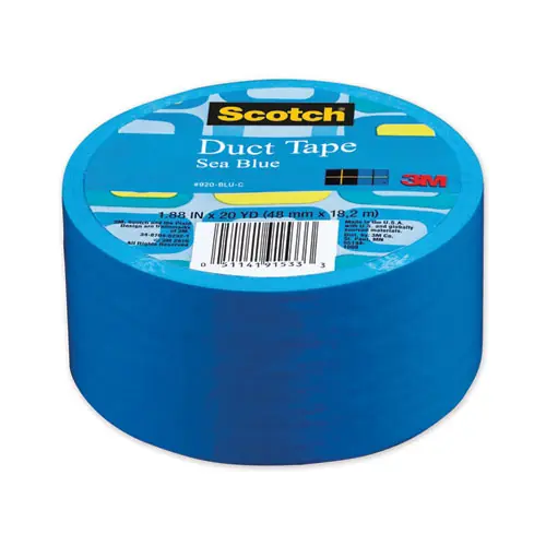Scotch® Duct Tape, 1.88" x 20 yds, Sea Blue