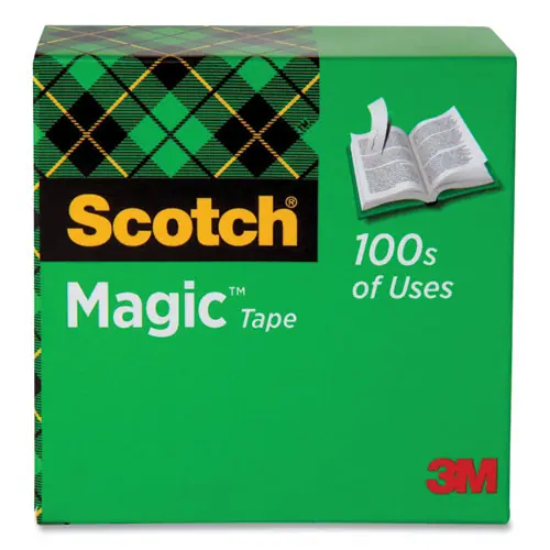 Scotch® Magic Tape Refill, 1" Core, 0.75" x 25 yds, Clear, 20/Pack