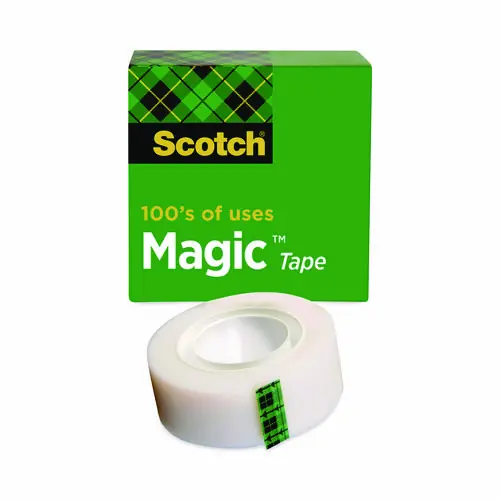 Scotch® Magic Tape Refill, 1" Core, 0.75" x 36 yds, Clear, 12/Pack