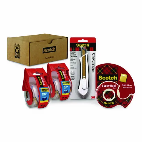 Scotch® Shipping Variety Pack with Heavy Duty and Super-Hold Tape & Precision Cutter