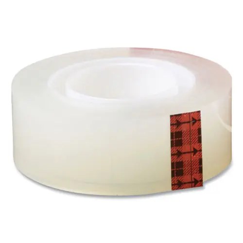 Scotch® Transparent Tape, Crystal Clear, 0.5" x 36 yds, 1" Core, 2/Pack