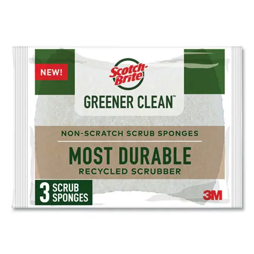 Scotch-Brite® Greener Clean Non-Scratch Scrub Sponge